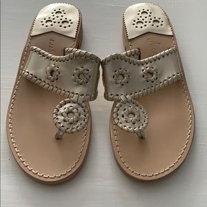 Jack Rogers - Classic Jacks Flat Sandal, Platinum